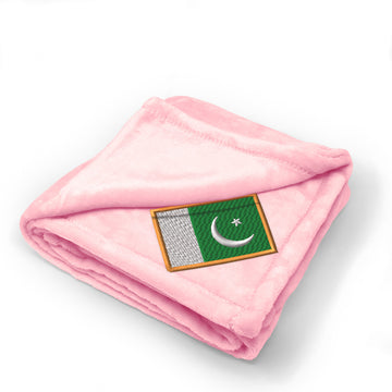 Plush Baby Blanket Pakistan Embroidery Receiving Swaddle Blanket Polyester