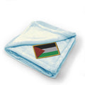 Plush Baby Blanket Palestine Embroidery Receiving Swaddle Blanket Polyester