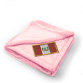 Plush Baby Blanket Peru Embroidery Receiving Swaddle Blanket Polyester