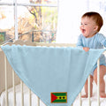 Plush Baby Blanket Sao Tome Embroidery Receiving Swaddle Blanket Polyester