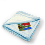 Plush Baby Blanket South Africa Embroidery Receiving Swaddle Blanket Polyester