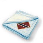Plush Baby Blanket Trinidad Embroidery Receiving Swaddle Blanket Polyester