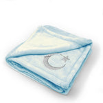 Plush Baby Blanket Turkey Ay Yildiz Embroidery Receiving Swaddle Blanket