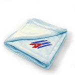 Cuban Flag Drawing Lines Embroidery