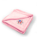 Plush Baby Blanket Puerto Rico Flag Sol Taino A Embroidery Polyester