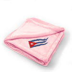 Cuba Cuban Flag Flame Embroidery