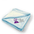 Plush Baby Blanket Y'All Need Science Silver Embroidery Polyester