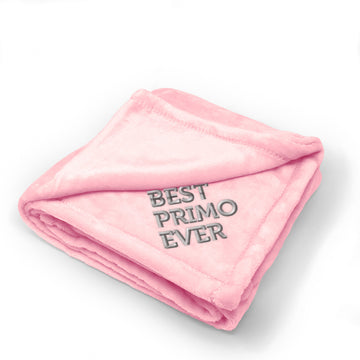 Plush Baby Blanket Best Primo Ever Embroidery Receiving Swaddle Blanket