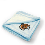 Plush Baby Blanket Animal Tigers Mascot Embroidery Receiving Swaddle Blanket