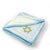 Plush Baby Blanket Star of David Jewish B Embroidery Receiving Swaddle Blanket