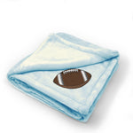 Plush Baby Blanket Sport Football Ball Logo C Embroidery Polyester