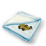 Plush Baby Blanket Sport Race Indy Car Formula 1 Embroidery Polyester