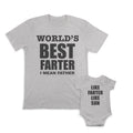 Daddy and Baby Matching Outfits Worlds Farter Mean Father Funny Son Cotton