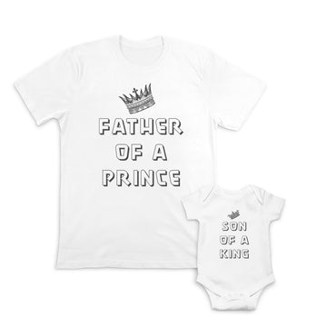 Daddy and Baby Matching Outfits I Am Her King Crown - Father of A Prince Crown