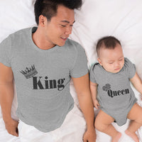 Queen Crown Black - King Crown Ruler Black