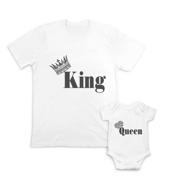 Queen Crown Black - King Crown Ruler Black