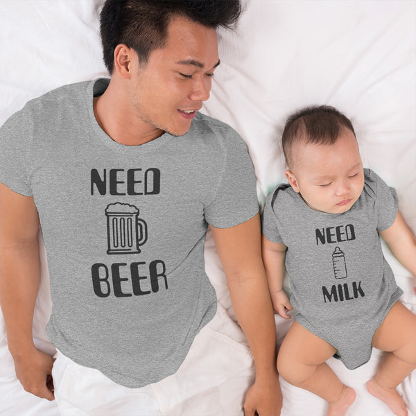 Need Beer Alcohol Beer Glass Funny - Milk Bottle
