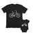 Daddy and Baby Matching Outfits Bicycle Bike Cycle - Balance Bike Bicycle Cotton