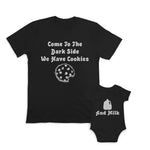 Daddy and Baby Matching Outfits Come Dark Side Cookies Find Milk Jar Cotton