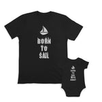 Daddy and Baby Matching Outfits Sailing Sports Born to Sail - Sailing with Daddy