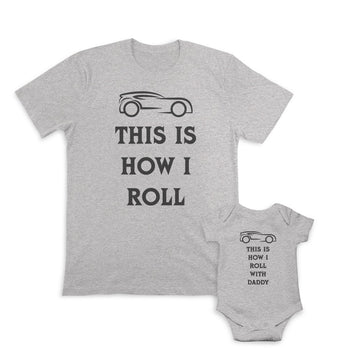 Daddy and Baby Matching Outfits French Fries Snacks Small - How Roll Car Wheels