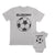 Daddy and Baby Matching Outfits Play Hard - Sunday Football Sports Cotton