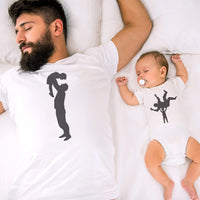 Bicycle Bike Cycle - Father Son Adoring Silhouette