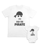Daddy and Baby Matching Outfits Dad The Pirate Beard - Little Mate Baby Pacifier