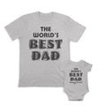 Daddy and Baby Matching Outfits The Worlds Best Dad - The Worlds Belongs to Me