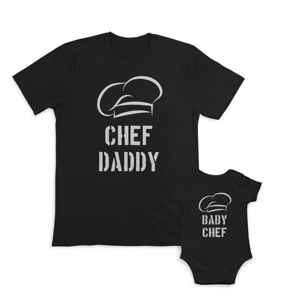 Daddy and Baby Matching Outfits My Daddy Rocks Singing Man - Chef Cap Chef Daddy