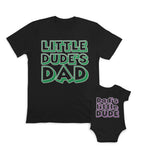 Daddy and Baby Matching Outfits Little Dudes Dad - Dads Little Dude Cotton