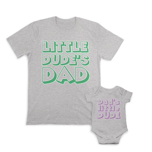 Daddy and Baby Matching Outfits Little Dudes Dad - Dads Little Dude Cotton