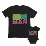 Daddy and Baby Matching Outfits Big Man Daddy - Little Man Boy Cotton