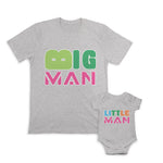 Daddy and Baby Matching Outfits Big Man Daddy - Little Man Boy Cotton