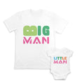 Daddy and Baby Matching Outfits Big Man Daddy - Little Man Boy Cotton