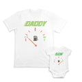 Daddy and Baby Matching Outfits Daddy Petrol Level Empty - Son Petrol Level Full