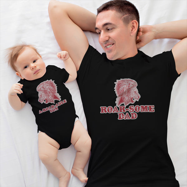 Baseball Ball Roar Dad Lion Handsome Dinosaur