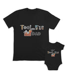 Daddy and Baby Matching Outfits Travel Aeroplane Journey - Tools Dad Cotton