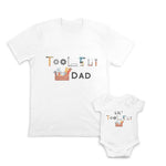 Daddy and Baby Matching Outfits Travel Aeroplane Journey - Tools Dad Cotton