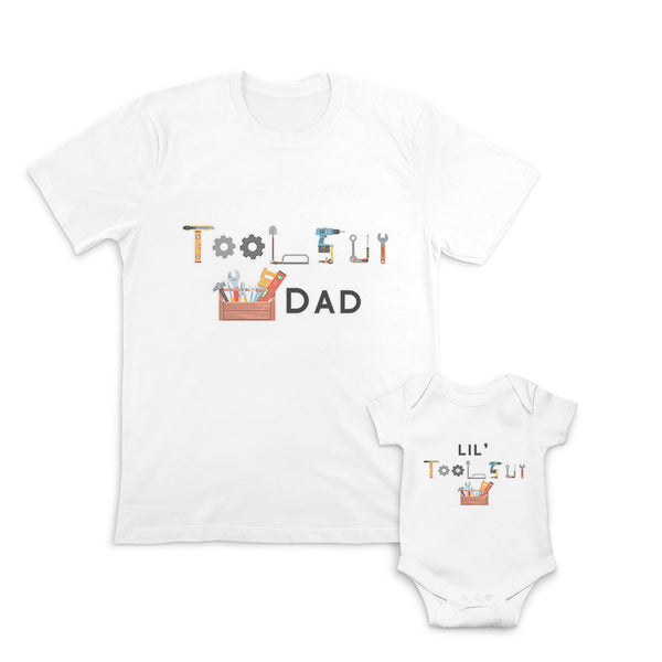 Daddy and Baby Matching Outfits Travel Aeroplane Journey - Tools Dad Cotton