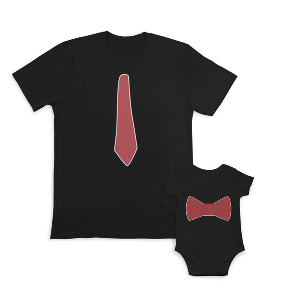 Daddy and Baby Matching Outfits Small Trucks Transportation - Necktie Men Cotton