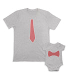 Daddy and Baby Matching Outfits Small Trucks Transportation - Necktie Men Cotton