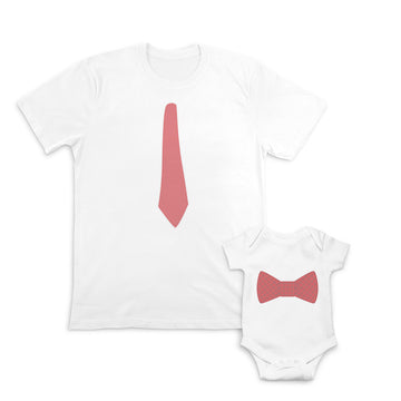Daddy and Baby Matching Outfits Small Trucks Transportation - Necktie Men Cotton