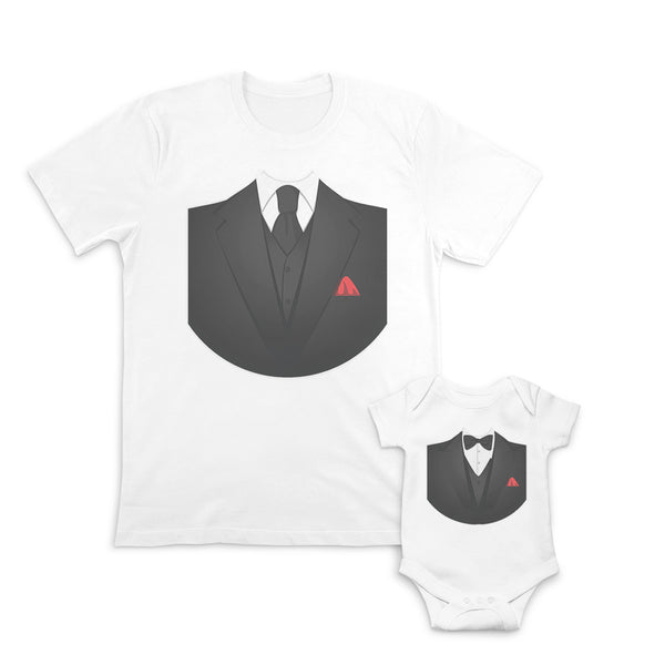 Daddy and Baby Matching Outfits Astronaut Spacecraft Necktie Dad Cotton