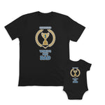 Daddy and Baby Matching Outfits Birthday Certified Worlds Dad Trophy Cotton
