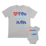 Daddy and Baby Matching Outfits My Son Most Awesome Mom World - Daddy Wife Love