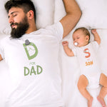 D for Dad Cartoon Snake - S for Son Snake Cartoon
