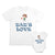 Daddy and Baby Matching Outfits Dads Watering Pot Smile Grass Boy Digging Plant