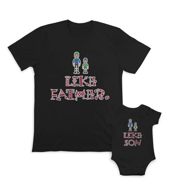 Daddy and Baby Matching Outfits Like Father Roller Skating Dad Son - like Son
