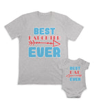 Daddy and Baby Matching Outfits Best Dad Ever Arrow - Best Daughter Ever Arrow